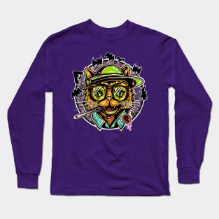 Hunter Thompson Cat Long Sleeve T-Shirt